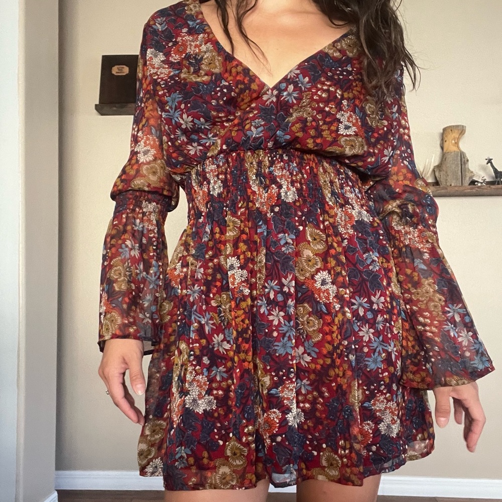 Long-Sleeve Lightweight Fall Dress